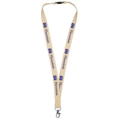 Image of Dylan cotton lanyard with safety clip
