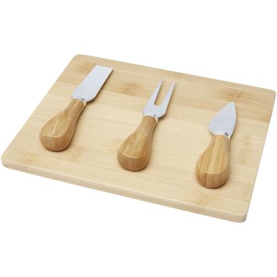 Image of Ement bamboo cheese board and tools