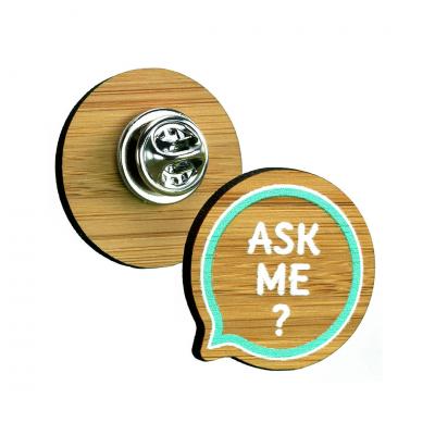Image of Bamboo Clutch Pin Badges