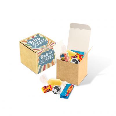 Image of Eco Kraft Cube - Retro Sweets