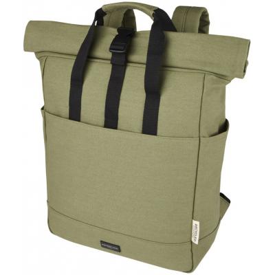 Image of Joey 15.6'' GRS Recycled Canvas Anti-theft Laptop Backpack 