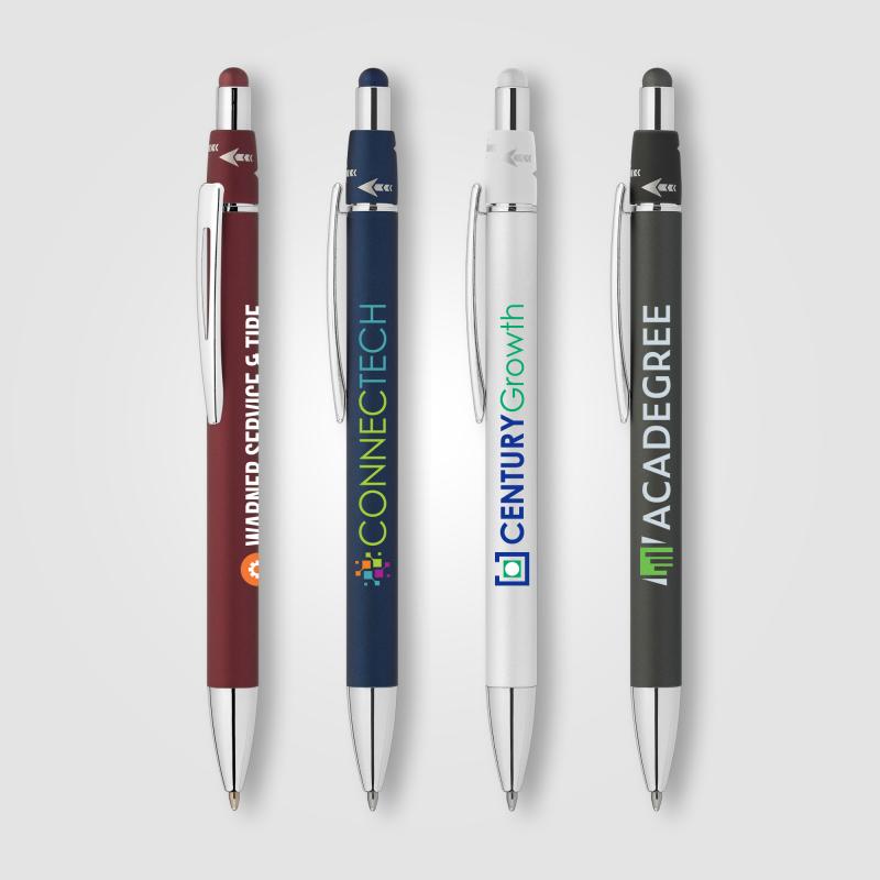 Image of Orbit Spinner Chrome Metal Pen w/ Stylus